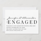 Carte Fêtes de fiançailles (Devant)