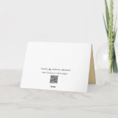 Carte Fêtes de Noël (Dos)