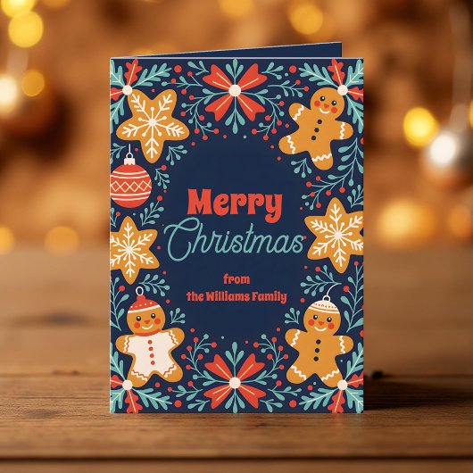 Carte Fêtes de Noël de Fête de Noël de l'Art populaire G