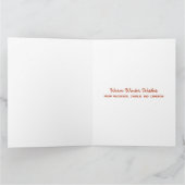 Carte Fêtes de Noël des mices d'hiver (Intérieur)