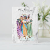 Carte Fêtes de Noël Retro sur mesure (Debout devant)