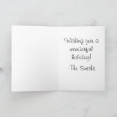 Carte Fêtes personnalisées Arbre de Noël (Intérieur)