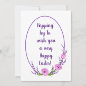 Carte Fêtes romantiques couronnes Tulip fleurs Pâques (Devant)