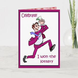 Carte Fêtez ! J'ai gagné à la loterie