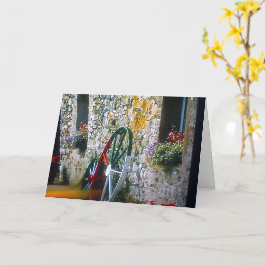 CARTE FÊTONS SON "ANNIVERSAIRE" (Fleur jaune)