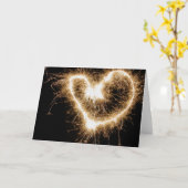 Carte Feu d'amour (Fleur jaune)