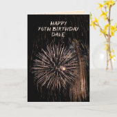 Carte Feu d'anniversaire (Fleur jaune)