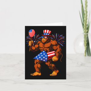 Carte Feu d'artifice Bigfoot drapeau américain Bigfoot 4