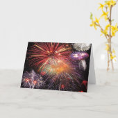 Carte Feu d'artifice final (Fleur jaune)
