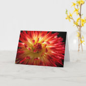 Carte Feu d'artifice floral (Fleur jaune)