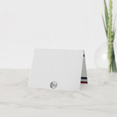 Carte Feu d'artifice patriotique, drapeau et aigle vétér (Dos)