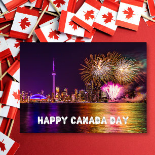Carte Feu d'artifice Toronto Tour du CN Bonne fête du Ca