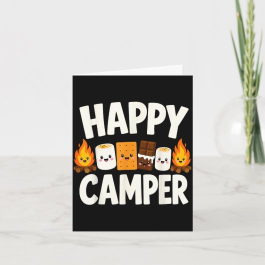 Carte Feu de camp camping S'mores (Devant)