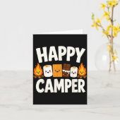 Carte Feu de camp camping S'mores (Fleur jaune)