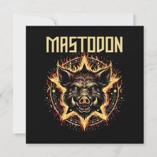 Carte Feu de sanglier Mastodonte