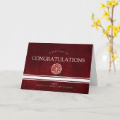 Carte Feu Secourt Academy Custom Red Congrats (Fleur jaune)