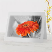 Carte Feu sur les pétales (Fleur jaune)