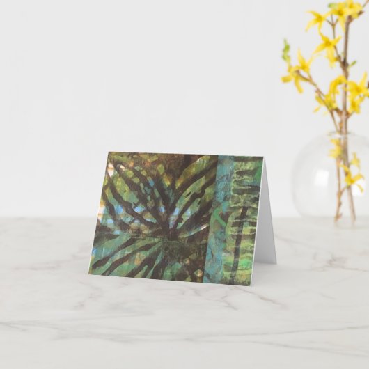 Carte feu vert (Fleur jaune)