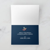 Carte feuillage coloré Thanksgiving salut (Intérieur)