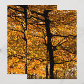 Carte Feuillage d'automne (Devant / Derrière)