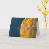 Carte Feuillage d'automne à l'étang de Walden - (Fleur jaune)