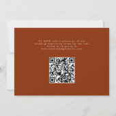 Carte Feuillage d'automne Terracotta Mariage de automne  (Dos)