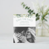 Carte Feuillage de mariage Eucalyptus Aquarelle (Debout devant)