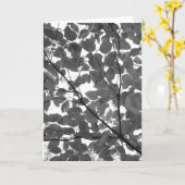 Carte feuille (Fleur jaune)