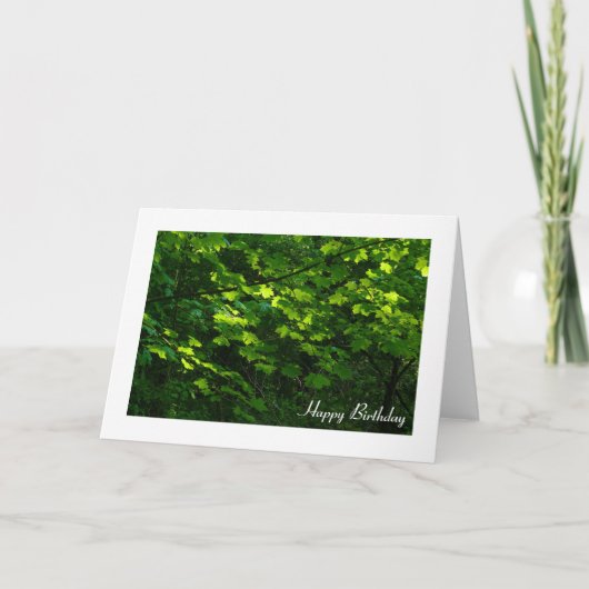 Carte Feuille au printemps (Devant)