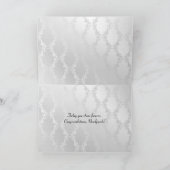 Carte Feuille d'amour mariage sur Damask (Intérieur)