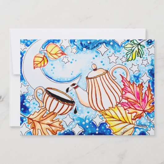 Carte Feuille d'automne (Devant)