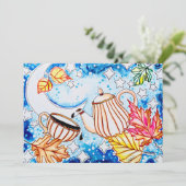 Carte Feuille d'automne (Debout devant)