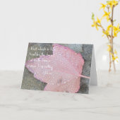 Carte feuille d'automne du devis Rumi (Fleur jaune)