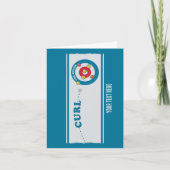 Carte Feuille de curling Pierre de curling (Devant)