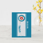 Carte Feuille de curling Pierre de curling (Fleur jaune)