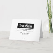 Carte "Feuille de figue " (Dos)