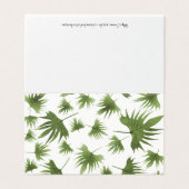 Carte Feuille de la vigne canarienne (Outside Unfolded)