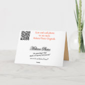 Carte Feuille de l'érable d'automne - personnalise (Dos)