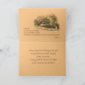 Carte Feuille de l'érable d'automne - personnalise (Intérieur)