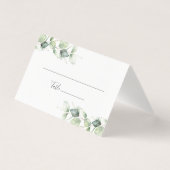 Carte Feuille de Mariage Botanique Eucalyptus (Front)
