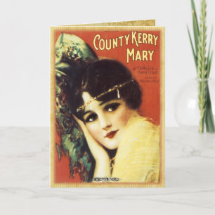 Carte Feuille de musique vintage - Country Kerry