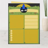 Carte Feuille de personnage de chat DND (Dos)