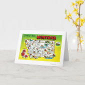 Carte Feuille de route de l'État, salutations de (Fleur jaune)