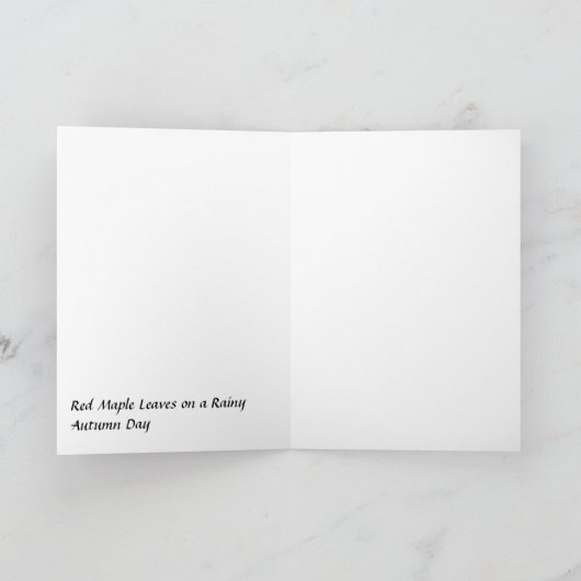 Carte Feuille de scintillement (Intérieur)