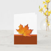 Carte Feuille d'érable (Fleur jaune)