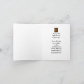 Carte Feuille d'érable en pensant à vous (Intérieur)