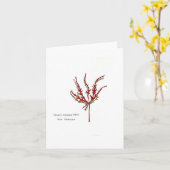 Carte Feuille d'érable japonaise (Fleur jaune)