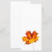 Carte Feuille d'érable rouge (Devant / Derrière)