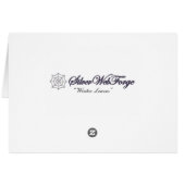 Carte Feuille d'hiver (Dos Horizontal)