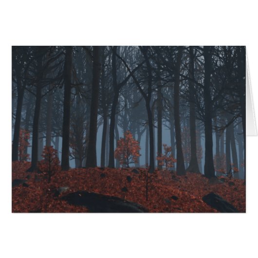 Carte Feuille d'hiver (Devant horizontal)